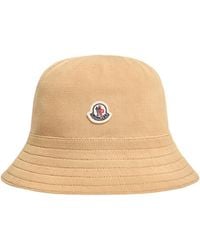 Moncler - Moncler Logo Patch Bucket Hat - Lyst