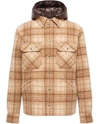 Moncler - Moncler Nyvalin 3-In-1 Hooded Flannel Down Jacket - Lyst