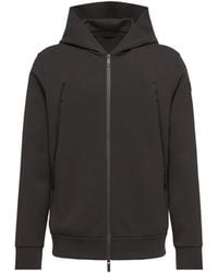 Moncler - Moncler Cotton Blend Zip-Up Hoodie - Lyst