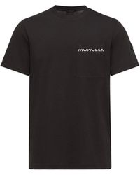 Moncler - Moncler Logo Cotton Jersey T-Shirt - Lyst