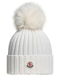Moncler - Moncler Wool Beanie With Pom Pom - Lyst