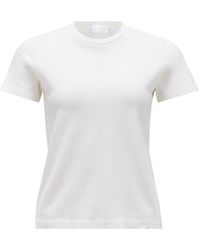 Moncler - Embroidered logo t-shirt - Lyst