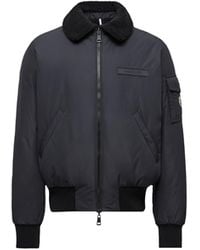 Moncler - Maulevrier Reversible Teddy Aviator Jacket - Lyst