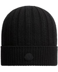 Moncler - Moncler Wollmütze Aus Rippstrick, Damen, Größe - Lyst