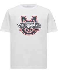 Moncler - Camiseta Logo Algodón - Lyst