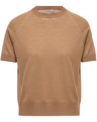 Moncler - Moncler Short Sleeve Wool Sweater - Lyst