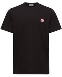 Moncler - Moncler Logo Cotton Jersey T-Shirt - Lyst