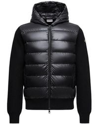 Moncler - Moncler Padded Wool Zip-Up Hoodie - Lyst