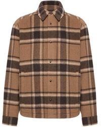 Moncler - Moncler Check Wool Shirt Jacket - Lyst