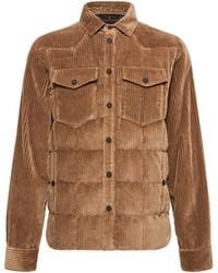 Moncler - Moncler Gelt Corduroy Down Shirt Jacket - Lyst