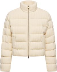 Moncler - Moncler Wool & Cashmere Blend Padded Cardigan - Lyst