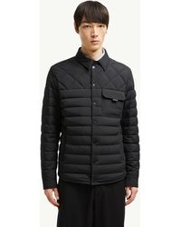 MONCLER Tuxダウンシャツジャケット ブラック Tuxダウンシャツジャケット : 軽量ダウンジャケット