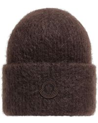 Moncler - Mütze Aus Einer Wolle-Mohair-Mischung, Damen, Größe - Lyst