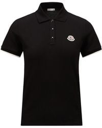 Moncler - Moncler Logo Cotton Piquet Polo Shirt - Lyst