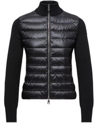 Moncler - Sudadera Acolchada De Lana Con Cremallera, Mujer, Talla - Lyst