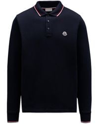 Moncler - Long Sleeve Polo Shirt - Lyst