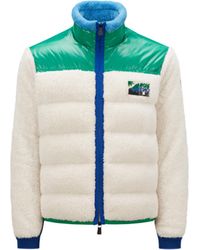 3 MONCLER GRENOBLE - Padded Fleece Zip-up Sweatshirt Multicolor - Lyst