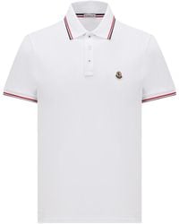 Moncler - Logo-appliqué Regular-fit Cotton Polo Shirt - Lyst