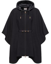 Moncler - Moncler Padded Wool Blend Cape - Lyst