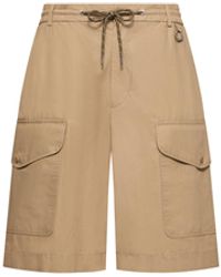 Moncler - Moncler Cotton Poplin Cargo Shorts - Lyst