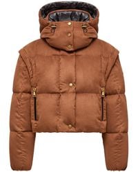 Moncler - Plumífero Corto Con Capucha 2 En 1 Paterne, Mujer, Talla - Lyst