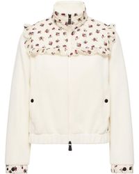 Moncler - Moncler Polartec Floral Print Sweatshirt - Lyst