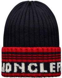 Moncler - Mütze aus wolle mit logo - Lyst