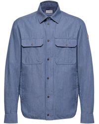 Moncler - Moncler Denim Shirt Jacket - Lyst
