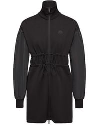 Moncler - Moncler Cotton Fleece Sweatshirt Zip-Up Dress - Lyst