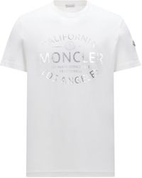 Moncler - Metallic Logo T-shirt - Lyst
