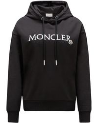 Moncler - Sudadera con capucha y logotipo - Lyst