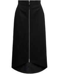 Moncler x Edward Enninful - Falda Midi De Gabardina De Algodón X Ee72 By Edward Enninful, Mujer, Talla - Lyst