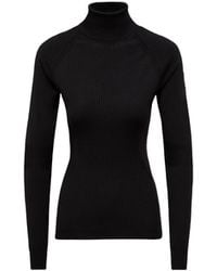 Moncler - Moncler Wool Blend Polo Neck Jumper - Lyst