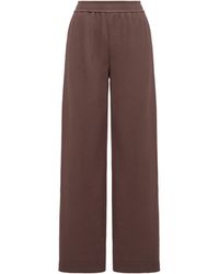 Moncler - Moncler Logo Cotton Blend Sweatpants - Lyst