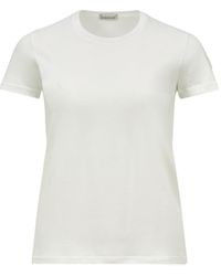 Moncler - Logo Patch Cotton Jersey T-Shirt - Lyst