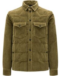 Moncler - Gelt Corduroy Down Shirt Jacket - Lyst