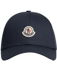 Moncler - Moncler Cotton Gabardine Baseball Cap - Lyst