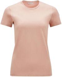 Moncler - Camiseta en punto de algodón - Lyst