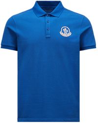 Moncler - Poloshirt mit logostickerei - Lyst