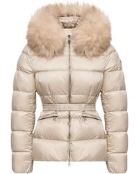 Moncler - Moncler Boed Hooded Shearling-Trimmed Short Down Jacket - Lyst