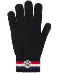 Moncler - Guantes De Lana Tricolores, Hombre, Talla - Lyst