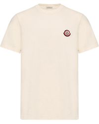 Moncler - Moncler Logo Cotton Jersey T-Shirt - Lyst