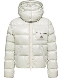 Moncler - Piumino Corto Andro Con Cappuccio, Donna, Taglia - Lyst
