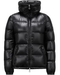 Moncler - Piumino Corto Douro Con Cappuccio, Donna, Taglia - Lyst