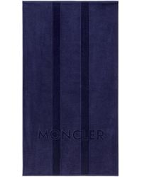 Moncler - Moncler Logo Cotton Beach Towel - Lyst
