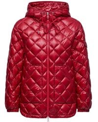 Moncler - Diamond-Quilted Hooded Short Down Jacket - Lyst