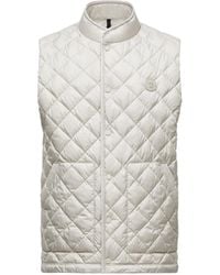 Moncler - Chaleco Plumífero Acolchado Con Motivo De Rombos Lycope, Hombre, Talla - Lyst