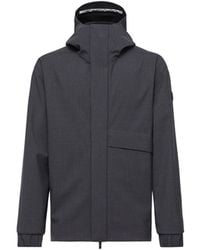 Moncler - Moncler Sillon Hooded Wool Blend Windbreaker - Lyst