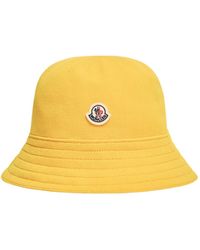 Moncler - Moncler Logo Patch Bucket Hat - Lyst