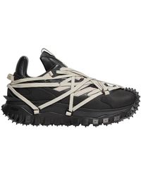 Moncler - Moncler Trailgrip Megalace Leather Trainers - Lyst